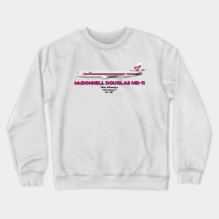 McDonnell Douglas MD-11 - Thai Airways "Old Colours" Crewneck Sweatshirt